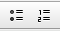 Ordered and unordered lists buttons in the Drupal interface