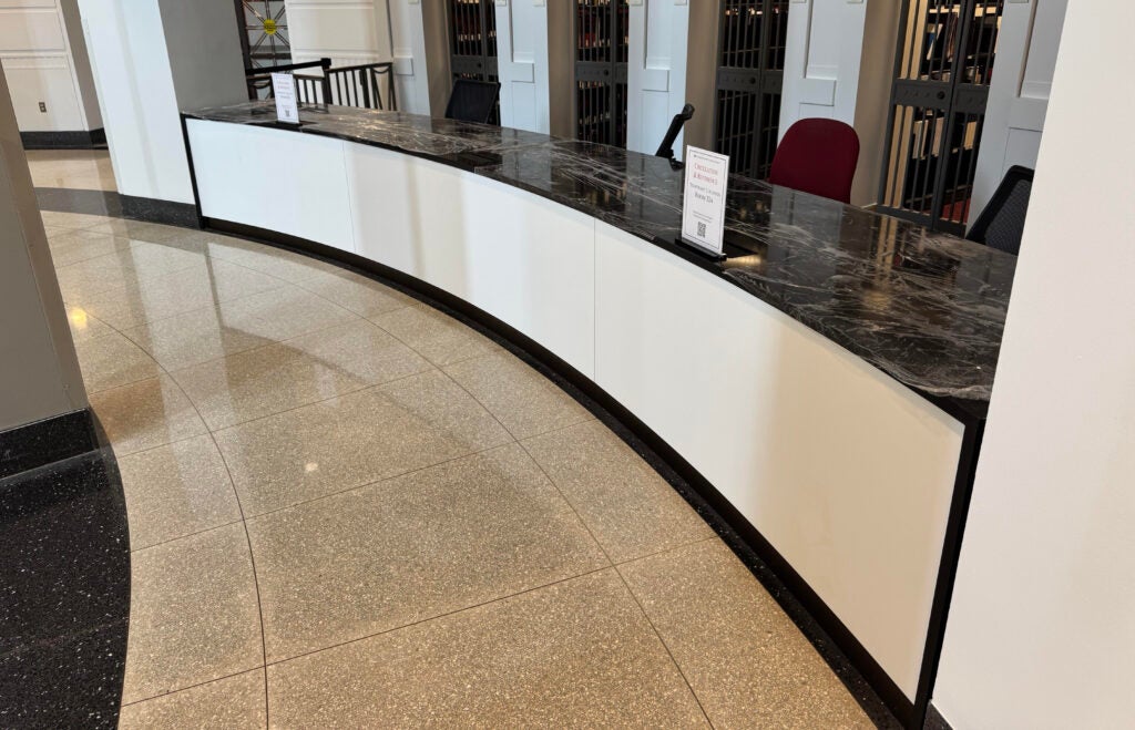 Accessible Circulation Desk at E.B. Williams Library, Capitol Campus