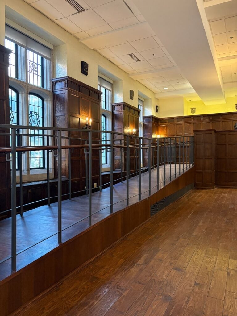 A new interior ramp has been built in Copley Formal Lounge.